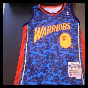 bape warriors jersey